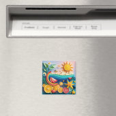 3D tropisch fruit Magneet (Insitu (Vaatwasser))