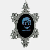 3D Trumpkin Make Halloween Great Again Tin Sneeuwvlok Ornament (Links)