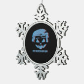 3D Trumpkin Make Halloween Great Again Tin Sneeuwvlok Ornament (Rechts)