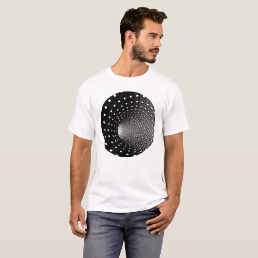 3D-tunnel T-shirt (Voorkant volledig)