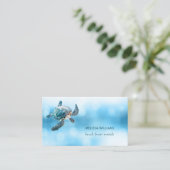3D Turtle Beach Front-verhuur Visitekaartje (Staand voorkant)