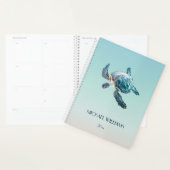 3D Turtle Coastal Naam en jaar toevoegen Planner (Display)