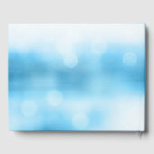3D Turtle Turquoise Coastal Beach House Gastenboek (Achterkant)
