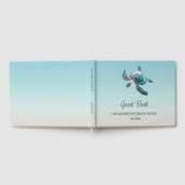 3D Turtle Turquoise Kuststrandhuis Gastenboek (Volledig)