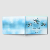 3D Turtle Turquoise Kuststrandhuis Gastenboek (Volledig)