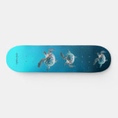 3D Turtles Coastal  Persoonlijk Skateboard (Horizontaal)