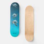 3D Turtles Coastal  Persoonlijk Skateboard (Voorkant)
