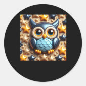 3d Uil Sticker (Voorkant)