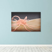 3D Uitgeven van macrofaagfagocytose Canvas Afdruk (Insitu (Houten vloer))