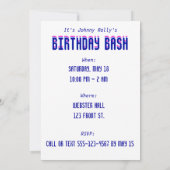 3D Uitnodiging van de Tijgerpartij (Achterkant)