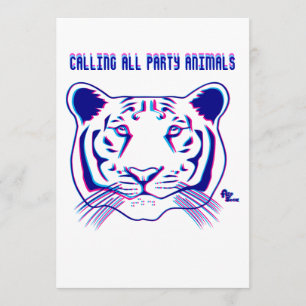 3D Uitnodiging van de Tijgerpartij