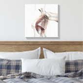 3D Uitzicht van het ademhalingssysteem van de Vrou Canvas Afdruk (Insitu (Slaapkamer))