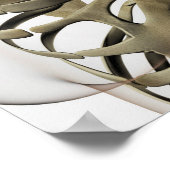 3D Uitzicht van Vrouw sternum- en ribkooien Poster (Hoek)