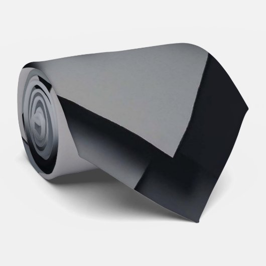 3D unieke luxe grijze print Stropdas (Opgerold)