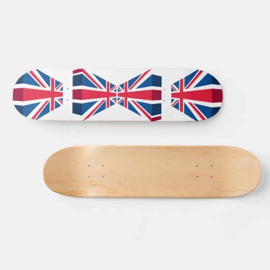 3D Union Jack, Britse vlag Persoonlijk Skateboard (Horizontaal)