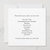 3D USMC Seal  Card voor elk willekeurig geval! Save The Date (Achterkant)