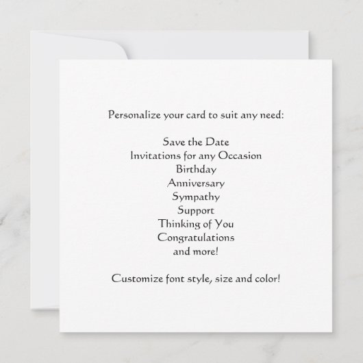 3D USMC Seal  Card voor elk willekeurig geval! Save The Date (Achterkant)