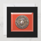 3D USMC Seal Card voor elk willekeurig geval! Save The Date (Voorkant)