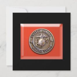 3D USMC Seal  Card voor elk willekeurig geval! Save The Date