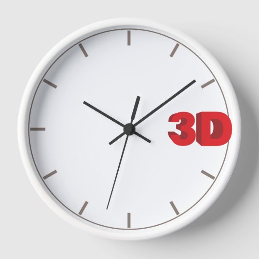 3D uur. (Voorkant)