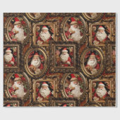 3D Vader Kerstmis Cadeaupapier (Vlak)