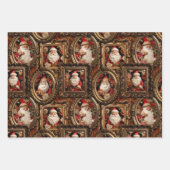  3D Vader Kerstmis Inpakpapier Vel (Voorkant 3)