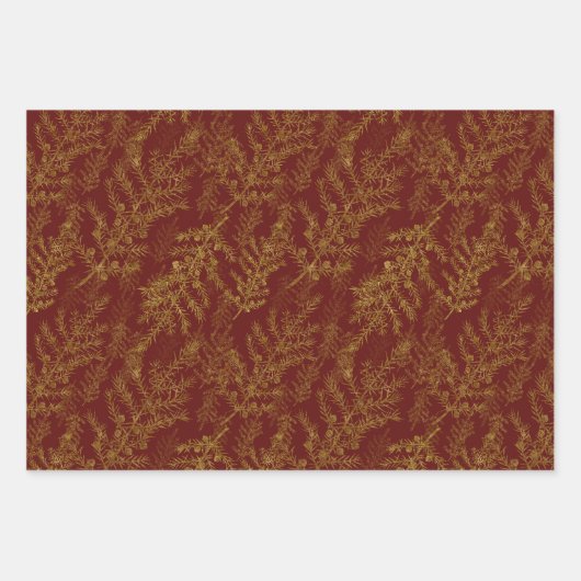 3D Vader Kerstmis Inpakpapier Vel (Voorkant 2)