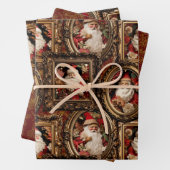 3D Vader Kerstmis Inpakpapier Vel (In situ)