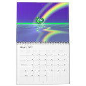 3D-vakantie en seizoensscènes Kalender (Mar 2027)