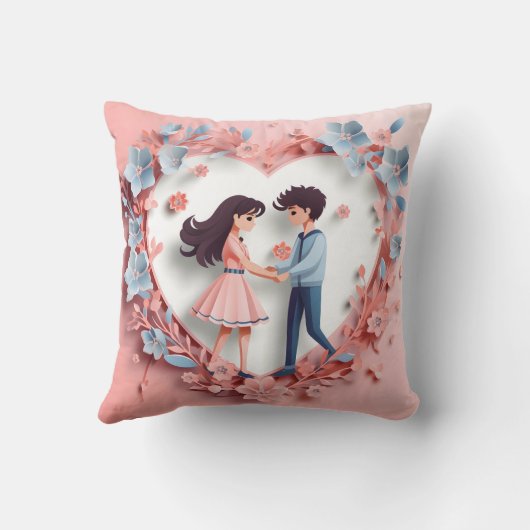3D Valentine's Day Pillow Kussen (Achterkant)