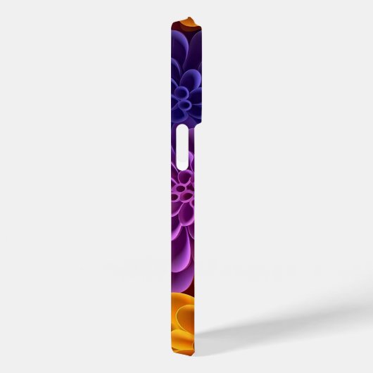 3D veelkleurige bloemen Case-Mate iPhone Case (Achterkant / Rechts)