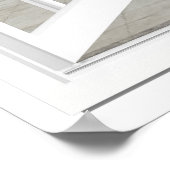 3D-venster Uitzicht-zwempool Poster (Hoek)