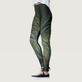 3d Verbluffend Boho patroon in Zwart Leggings (Links)