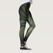 3d Verbluffend Boho patroon in Zwart Leggings (Rechts)
