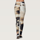 3d Verbluffend Dierenpatroon in Hyena Huidontwerp Leggings (Achterkant)