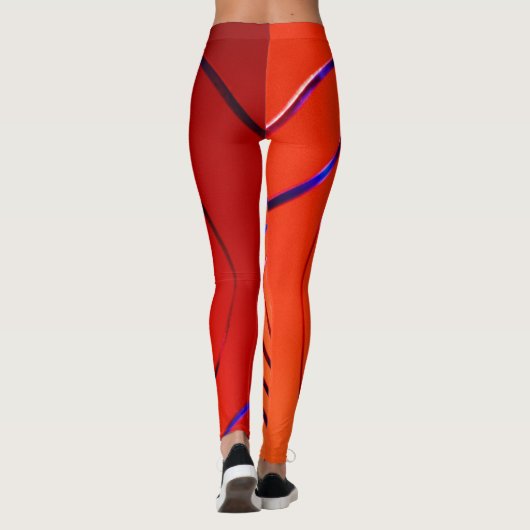 3d verbluffend objectpatroon in verbluffend design leggings (Achterkant)