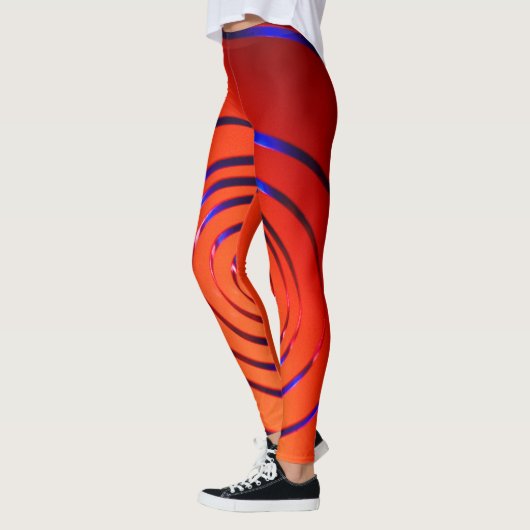 3d verbluffend objectpatroon in verbluffend design leggings (Links)
