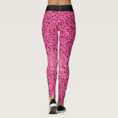 3d Verbluffend Sportpatroon in mooie roze tint Leggings (Achterkant)