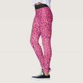 3d Verbluffend Sportpatroon in mooie roze tint Leggings (Links)