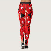 3d Verbluffend Tribal patroon in Verbazingwekkende Leggings (Achterkant)