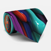 3D verf druppels nek stropdas (Opgerold)