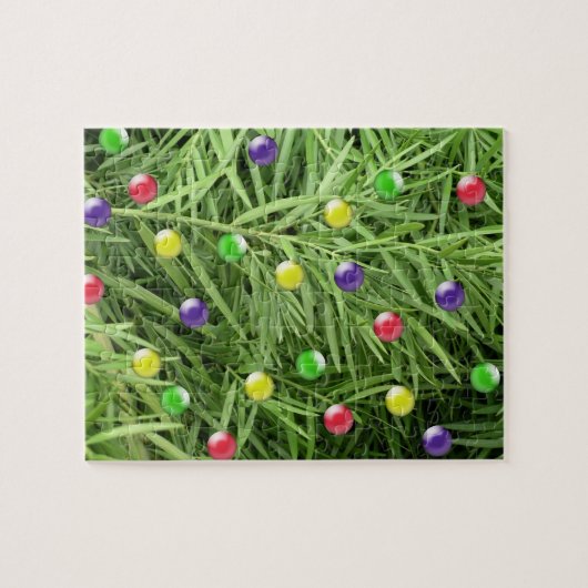 3D-versieringen met kerstfeest Jigzaag Puzzle Legpuzzel (Horizontaal)