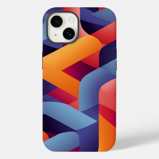 3D Vibrant Geometrisch Patroon 2 Case-Mate iPhone 14 Hoesje