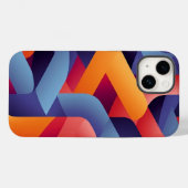 3D Vibrant Geometrisch Patroon 2 Case-Mate iPhone Case (Achterkant (horizontaal))