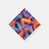 3D Vibrant Geometrisch Patroon 2 Servet (Hoek)