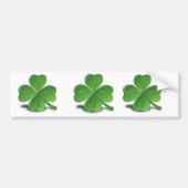 3D Vier Leaf Clover Bumpersticker (Voorkant)