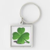 3D Vier Leaf Clover Sleutelhanger (Voorkant)