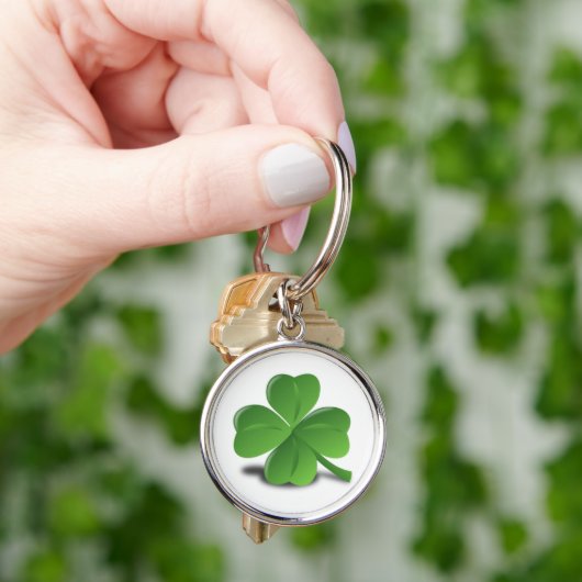 3D Vier Leaf Clover Sleutelhanger (Hand)
