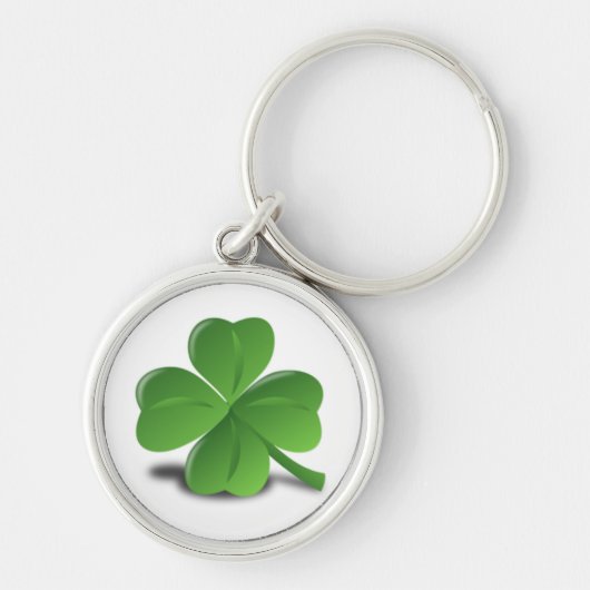 3D Vier Leaf Clover Sleutelhanger (Voorkant)