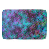 3D vierkant gekleurd blauw, lila tot roze of drieh Badmat (Voorkant)